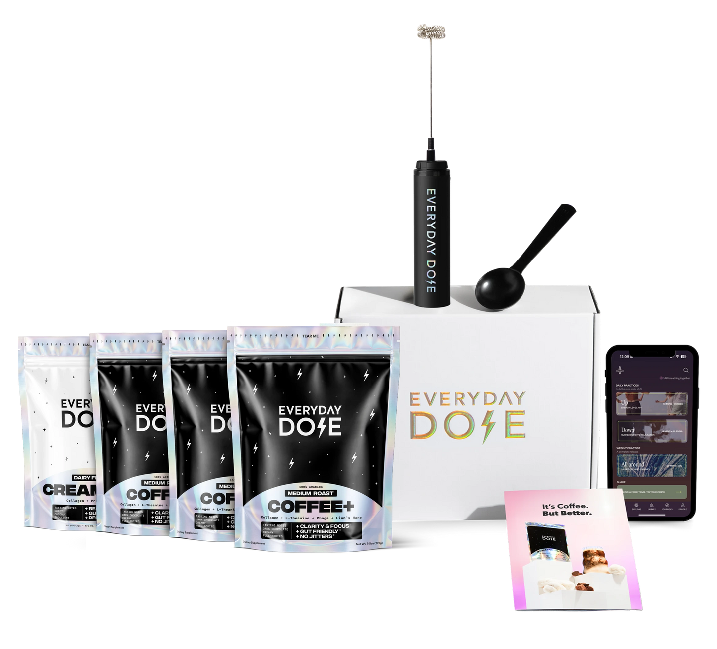 90 Servings of Coffee+ Medium Roast + FREE Starter Kit B8 image 1